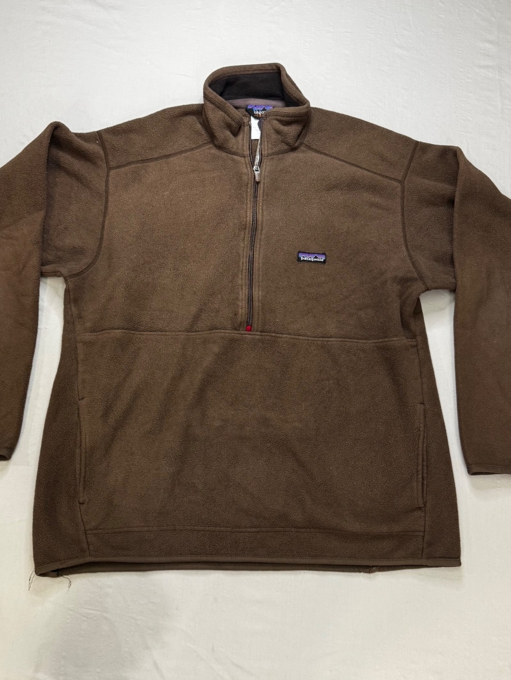 Patagonia Synchilla Fleece Pullover Mens XL Brown 1/4 Zip Gorpcore